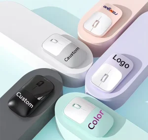 Wireless Silent Ergonomic Mouse, 2.4G USB Receiver, Plastic Boxed