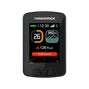 Wireless Waterproof Bicycle Computer with GPS, Call Reminder, Stopwatch, Speedometer, Odometer, and Navigation