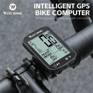 Wireless Waterproof GPS Bike Computer, Speedometer, and Odometer