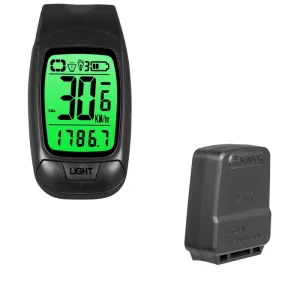Wireless Waterproof Multifunctional Bicycle Computer with Large Screen, Light, and Horn