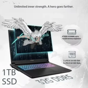 X18Max I7 Intel Core Ultra 9 Series 2 RTX5080 32GB+1TB SSD 2.5K 16 10 240Hz Display Gaming Laptop with High Performance Cooling