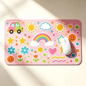 XXL Extended Cartoon Mouse Pad Smooth Surface for Gaming Centers