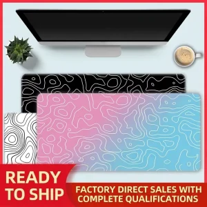XXL Extended Mouse Pad Abstract Art Oversized Flat Rubber Gaming Mouse Pad Non-Slip Custom Design