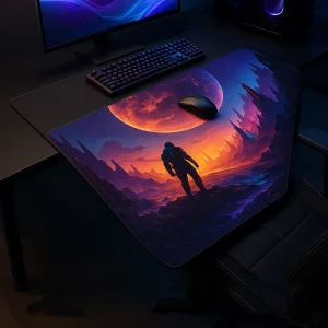 YAMEI Magnetic Gaming Mouse Pad PU Surface Anti Slip Base Smooth Glide UV Printed Design Eco Friendly Durable Lightweight