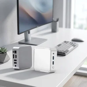 ZKC0B Mini PC Intel N150 8GB 16GB DDR4 M.2 SSD Windows 11 4K HD Dual Display Micro Desktop Computer for Office Home