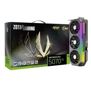 ZOTAC GeForce RTX 5070 Ti 16GB AMP Extreme INFINITY GDDR7 256 bit 28Gbps PCIE5.0 Gaming Graphics Card for Gaming Desktop PC