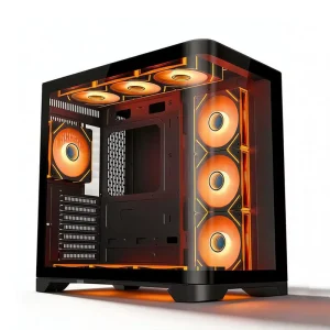 Zeromaster Full Tower Gaming PC Desktop Computer Case with Side Panel Window High Quality Steel Micro ATX Support