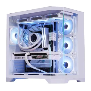 Zeromaster Gaming PC Case ATX Mid Tower Computer Case ARGB High Airflow Tempered Glass Desktop Gaming Chassis USB3.0 OEM ODM