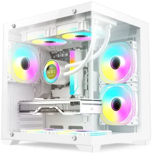 Zeromaster OEM Gaming Computer Case ATX PC Chassis Tempered Glass Mid Tower Support 400mm GPU 360mm Radiator