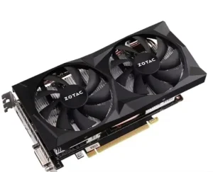 Zotac GeForce GTX 1660 6GB GDDR5 Gaming Graphics Card with DVI Output PCI Express Interface for Desktop Use Used with Fan Cooler