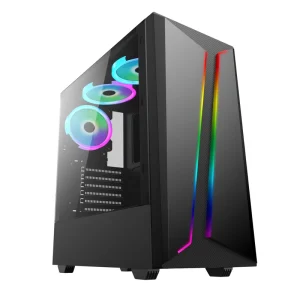case for Pc OEM Brand Computer Cabinet All in One Customs logo Transparent Side Panel Full Tower ATX Computer Pc case Gaming
