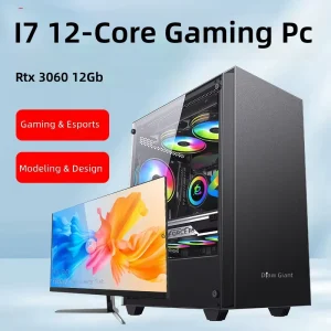 i7-12700 Gaming PC, 12 Cores, 20 Threads, Max Turbo 4.9 GHz, ARGB PWM Fans, 16+512GB