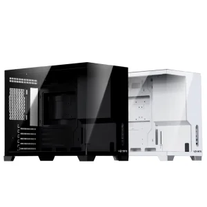 upHere M ATX Gaming PC Case 400mm GPU Bottom PSU Computer Case Dual SSD HDD Tempered Glass Aquarium Chassis UC02